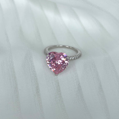 [Kincade Jewelrys]6.0 Carat Luxurious Sparkling Romantic Heart Cut Lover Ring