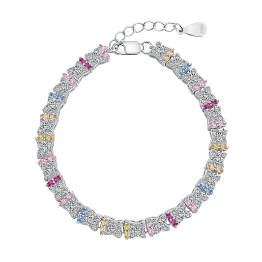 [Kincade Jewelrys]Unique Colorful Flower Shape Daily Bracelet