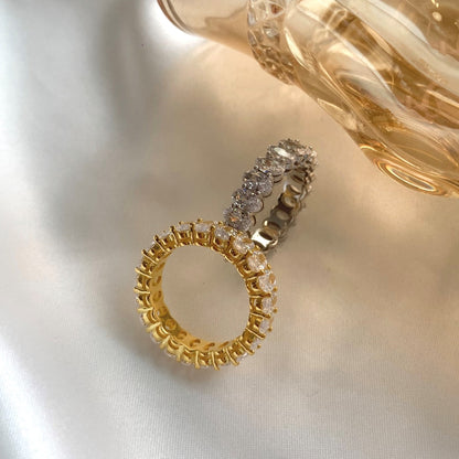 [Kincade Jewelrys]Ornate Oval Cut Tennis Ring