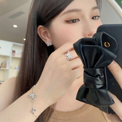 [Kincade Jewelrys]Delicate Butterfly Pendant Bracelet