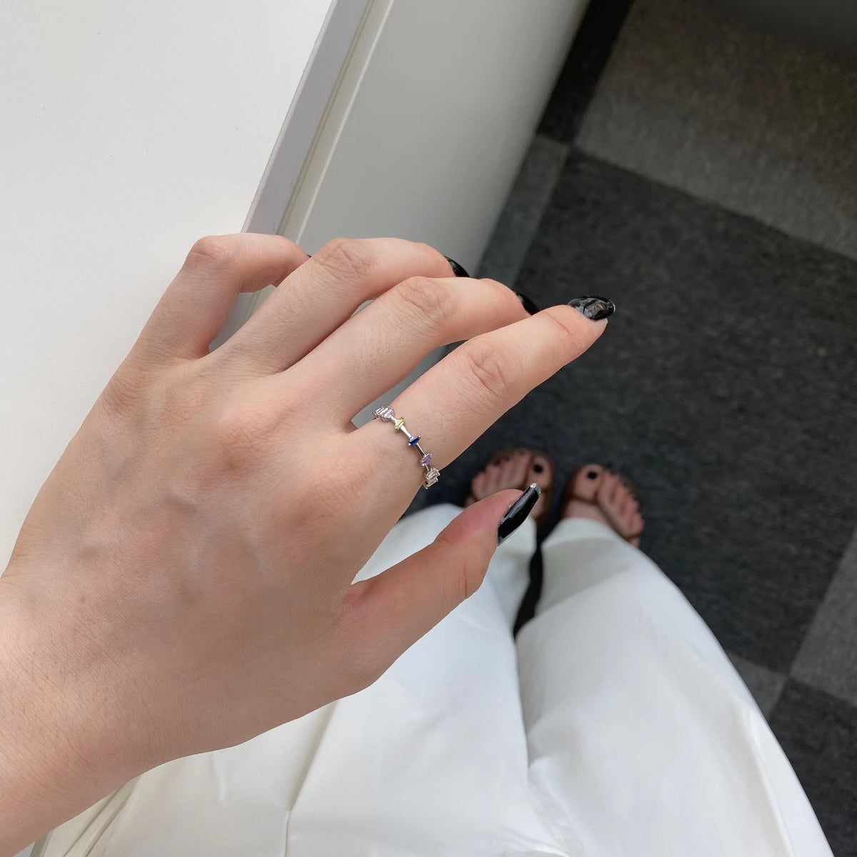 [Kincade Jewelrys]Unique Trapezoid Cut Daily Ring