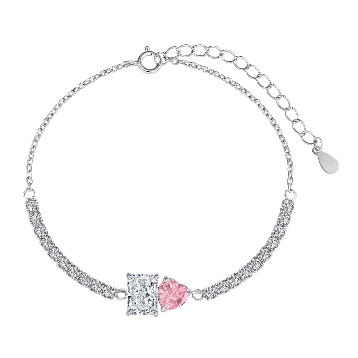 [Kincade Jewelrys]Dazzling Unique Multi Shape Lover Bracelet