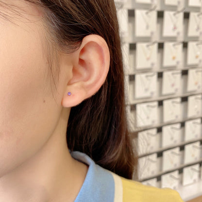 [Kincade Jewelrys]Delicate Solitaire Earrings