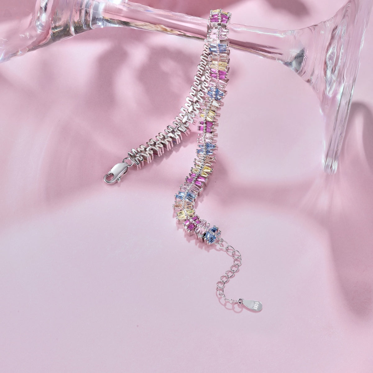 [Kincade Jewelrys]Sparkling Exquisite Multi Cut Party Bracelet