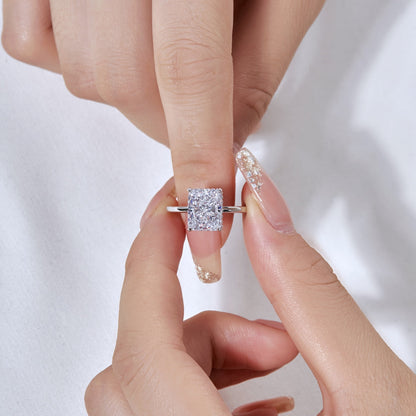 [Kincade Jewelrys]4.0 Carat Ornate Enchanting Radiand Cut Banquet Ring