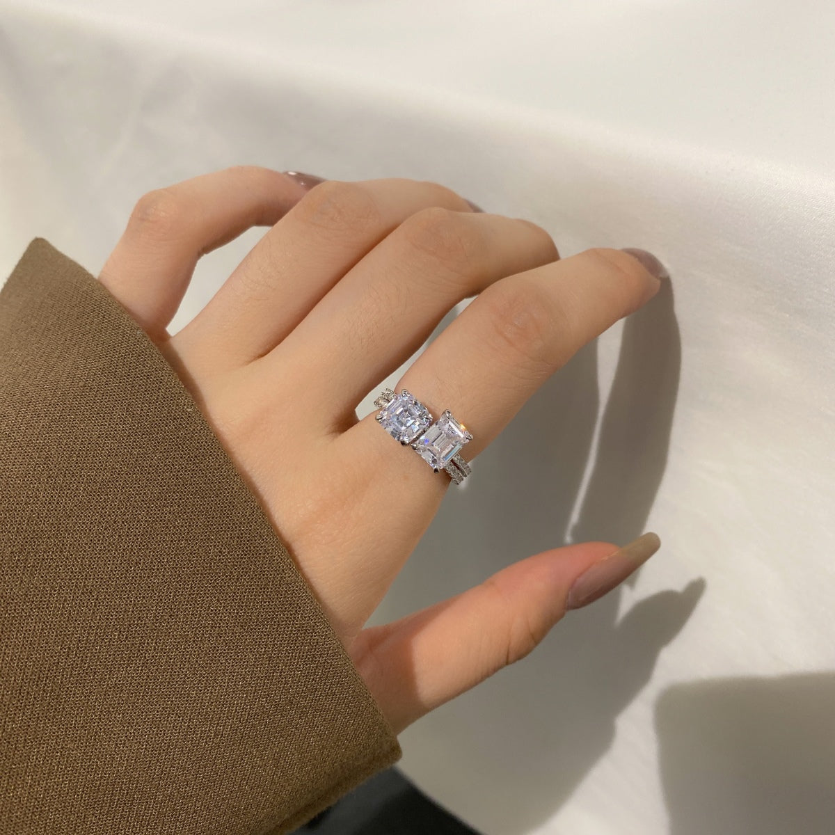 [Kincade Jewelrys]2.0 Carat Scintillating Ornate Radiant Cut Party Ring