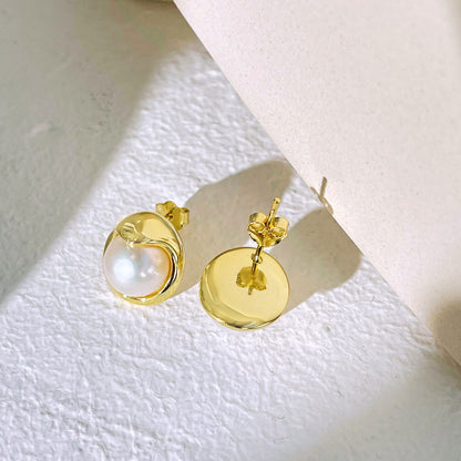 [Kincade Jewelrys]Dainty Bread Pearl Earrings