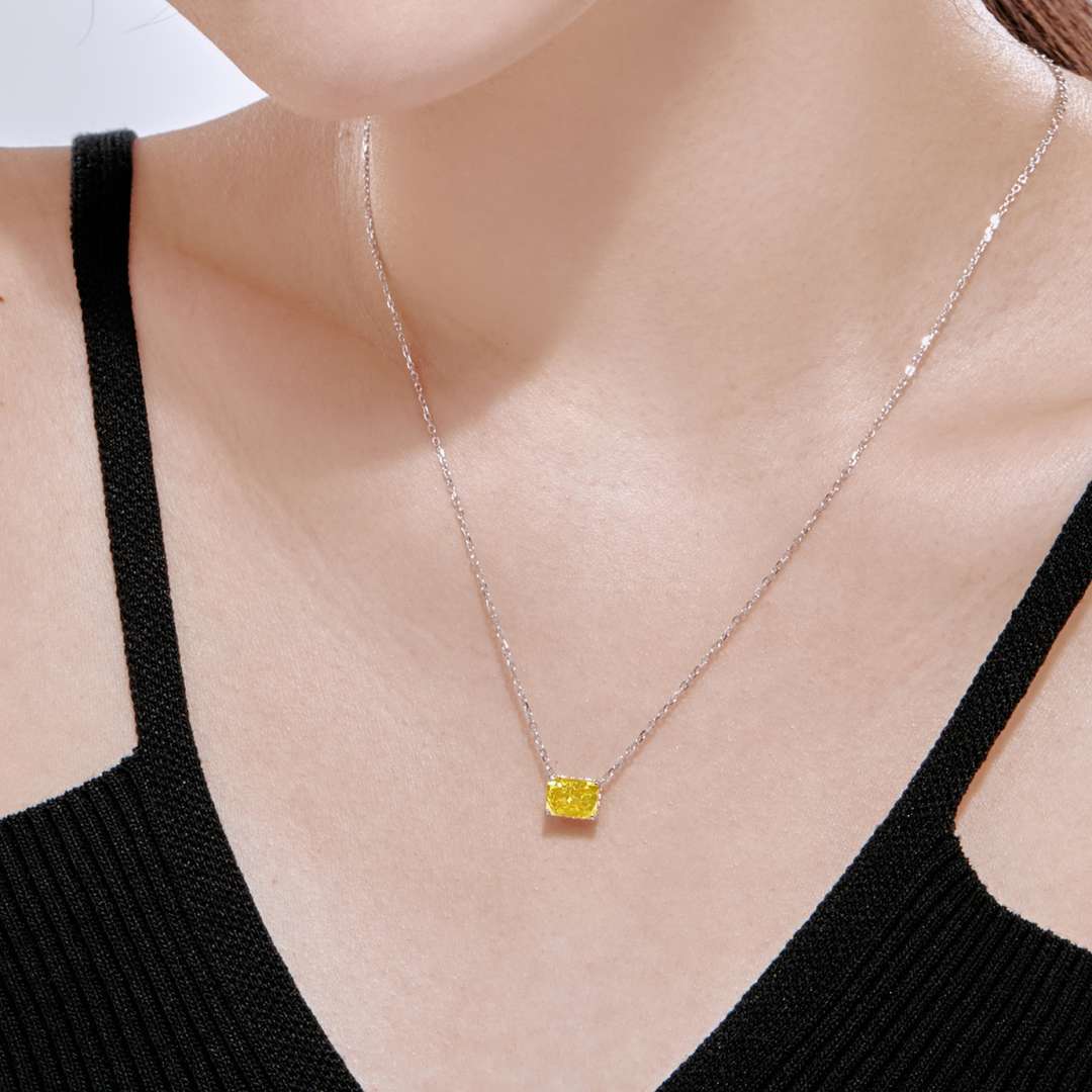 [Kincade Jewelrys]Luxurious Square Shape Colorful Necalack