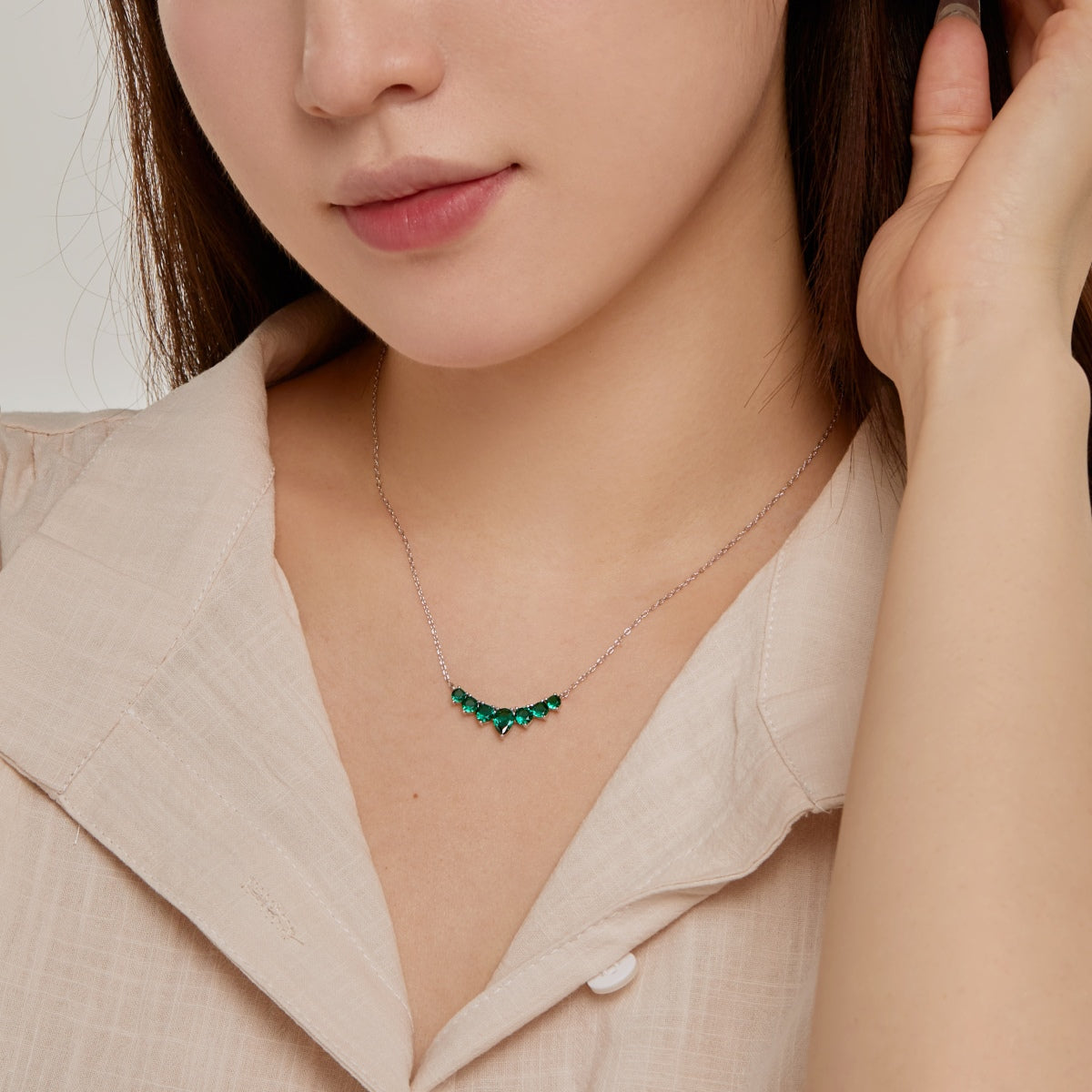 [Kincade Jewelrys]Dainty Colorful Heart Necklace