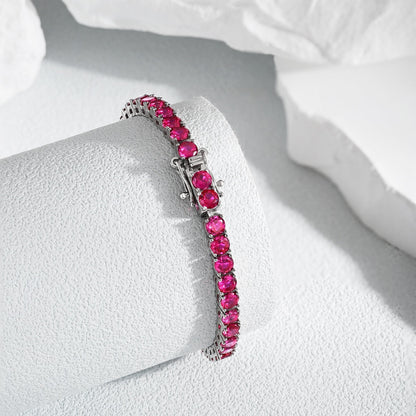 [Kincade Jewelrys]Radiant Colorful Round Cut Party Bracelet