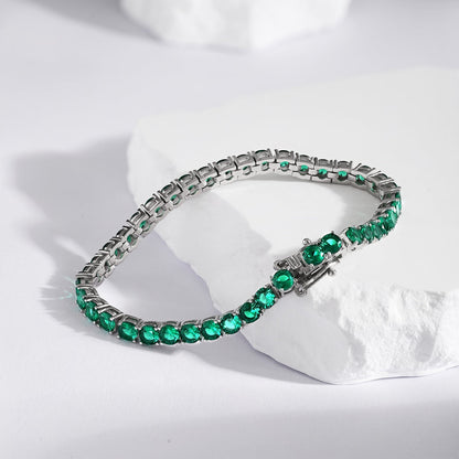 [Kincade Jewelrys]Radiant Colorful Round Cut Party Bracelet