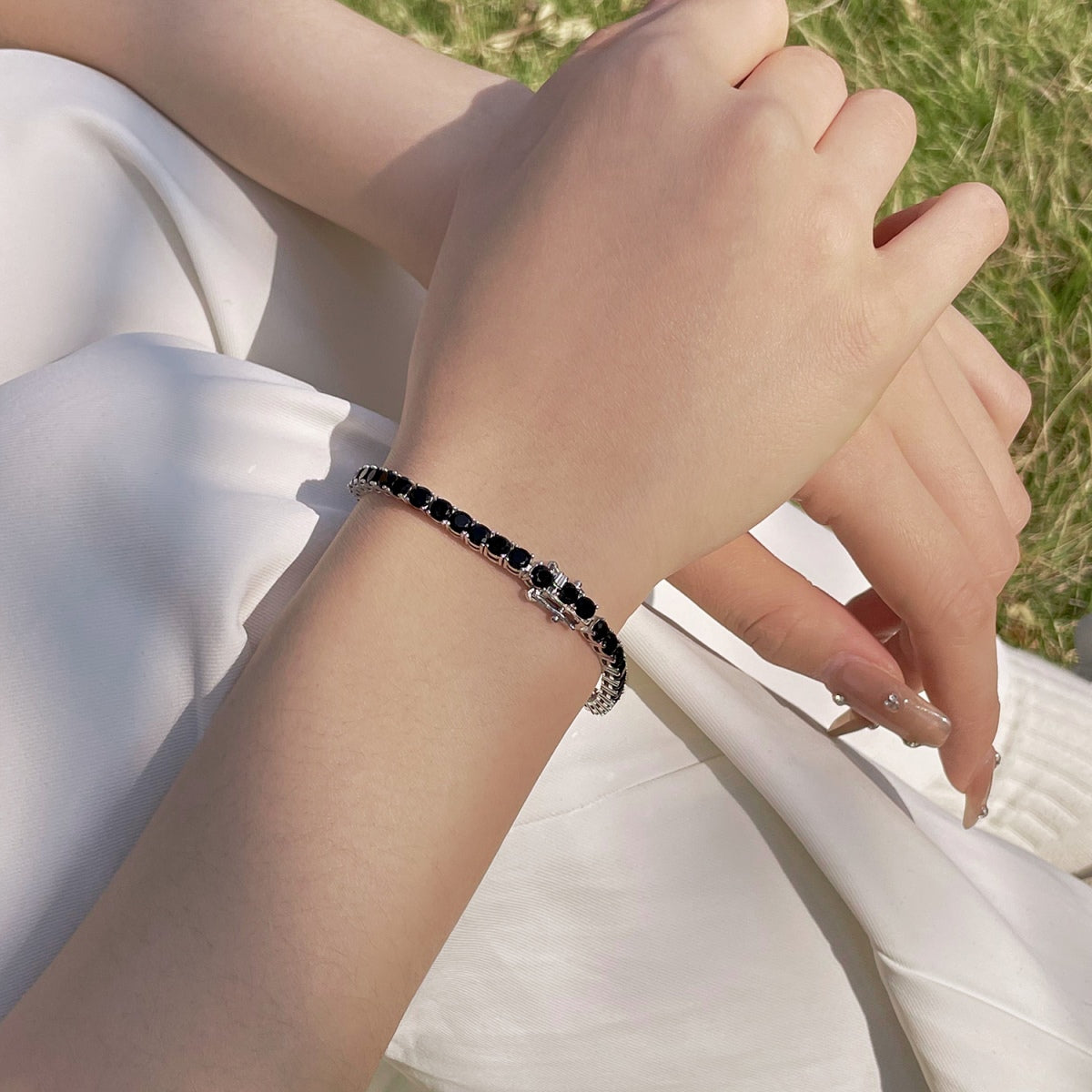 [Kincade Jewelrys]Radiant Colorful Round Cut Party Bracelet