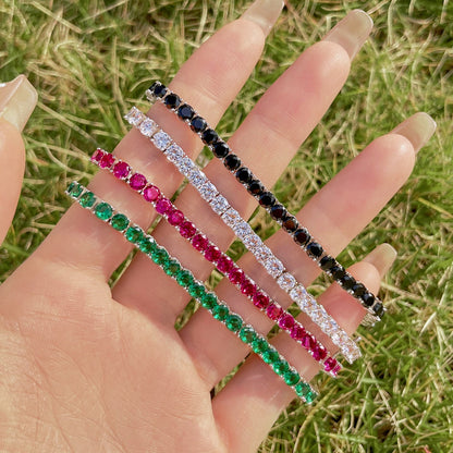 [Kincade Jewelrys]Radiant Colorful Round Cut Party Bracelet