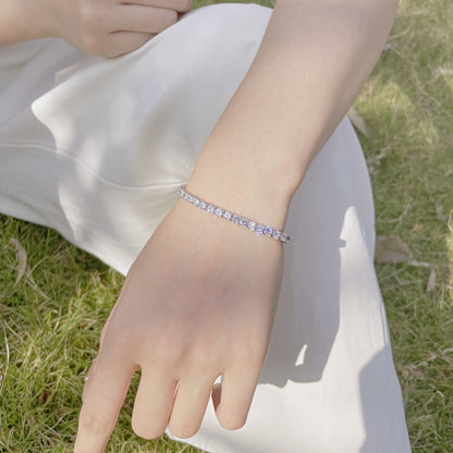 [Kincade Jewelrys]Radiant Colorful Round Cut Party Bracelet