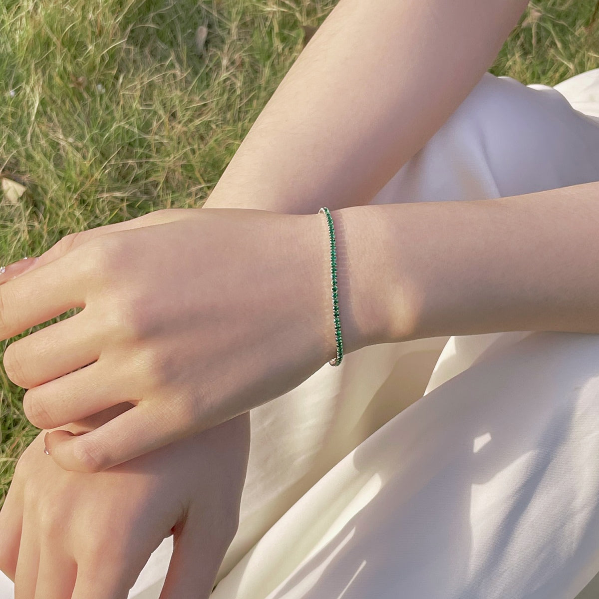 [Kincade Jewelrys]Radiant Colorful Round Cut Party Bracelet
