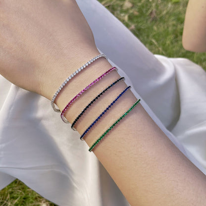 [Kincade Jewelrys]Radiant Colorful Round Cut Party Bracelet