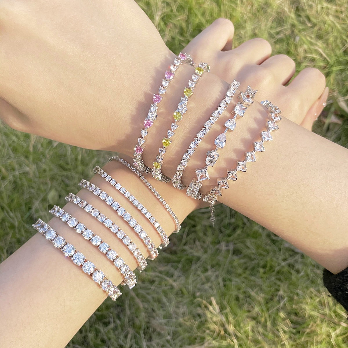 [Kincade Jewelrys]Unique Exquisite Multi Cut Daily Bracelet