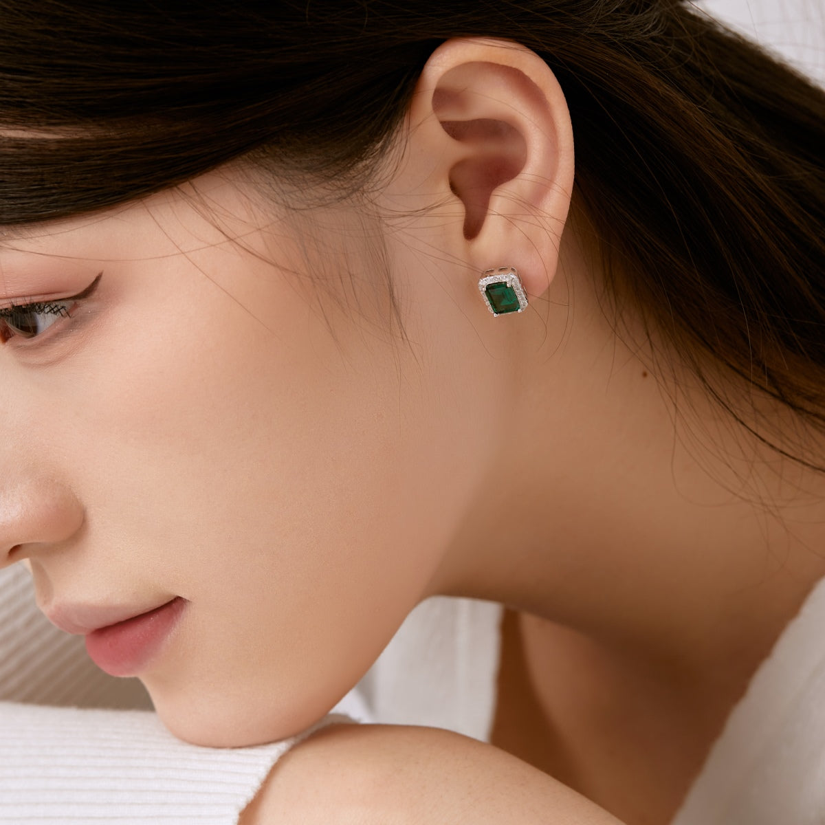 [Kincade Jewelrys]Luxurious Dainty Emerald Cut Banquet Earrings