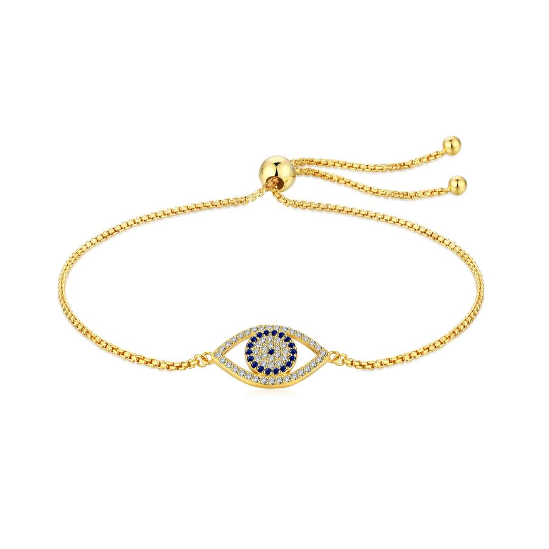 [Joyas Kincade]Collar con forma de ojo deslumbrante