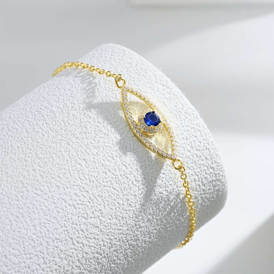 [Kincade Jewelrys]Devil's Eye Hollow Design Bracelet