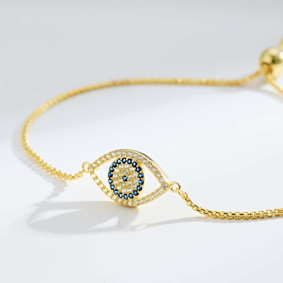 [Joyas Kincade]Collar con forma de ojo deslumbrante