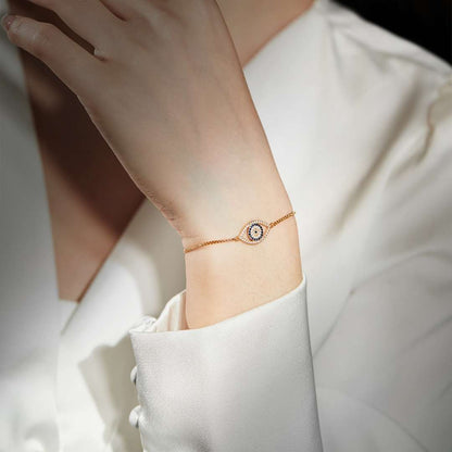 [Joyas Kincade]Collar con forma de ojo deslumbrante