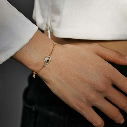 [Kincade Jewelrys]Dainty Eye Shape Necklace