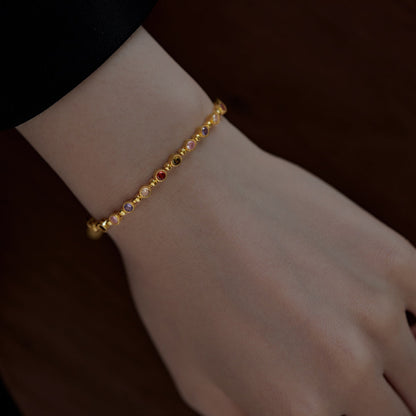 [Kincade Jewelrys]Sparkling Exquisite Round Cut Party Bracelet