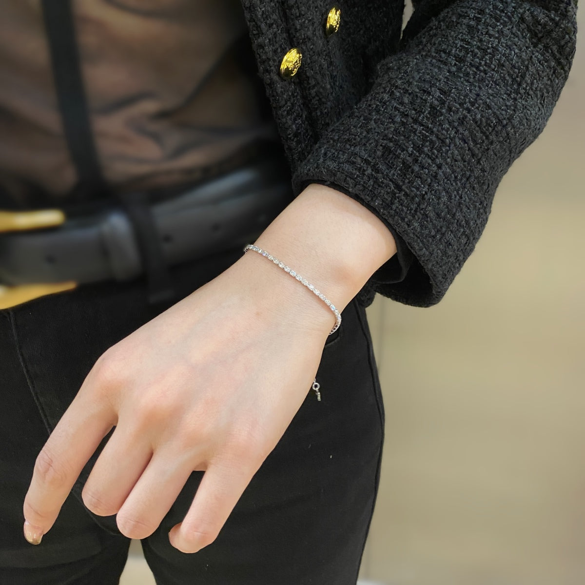 [Kincade Jewelrys]Elegant Emerald Cut Daily Bracelet