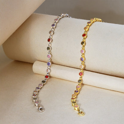 [Kincade Jewelrys]Sparkling Exquisite Round Cut Party Bracelet
