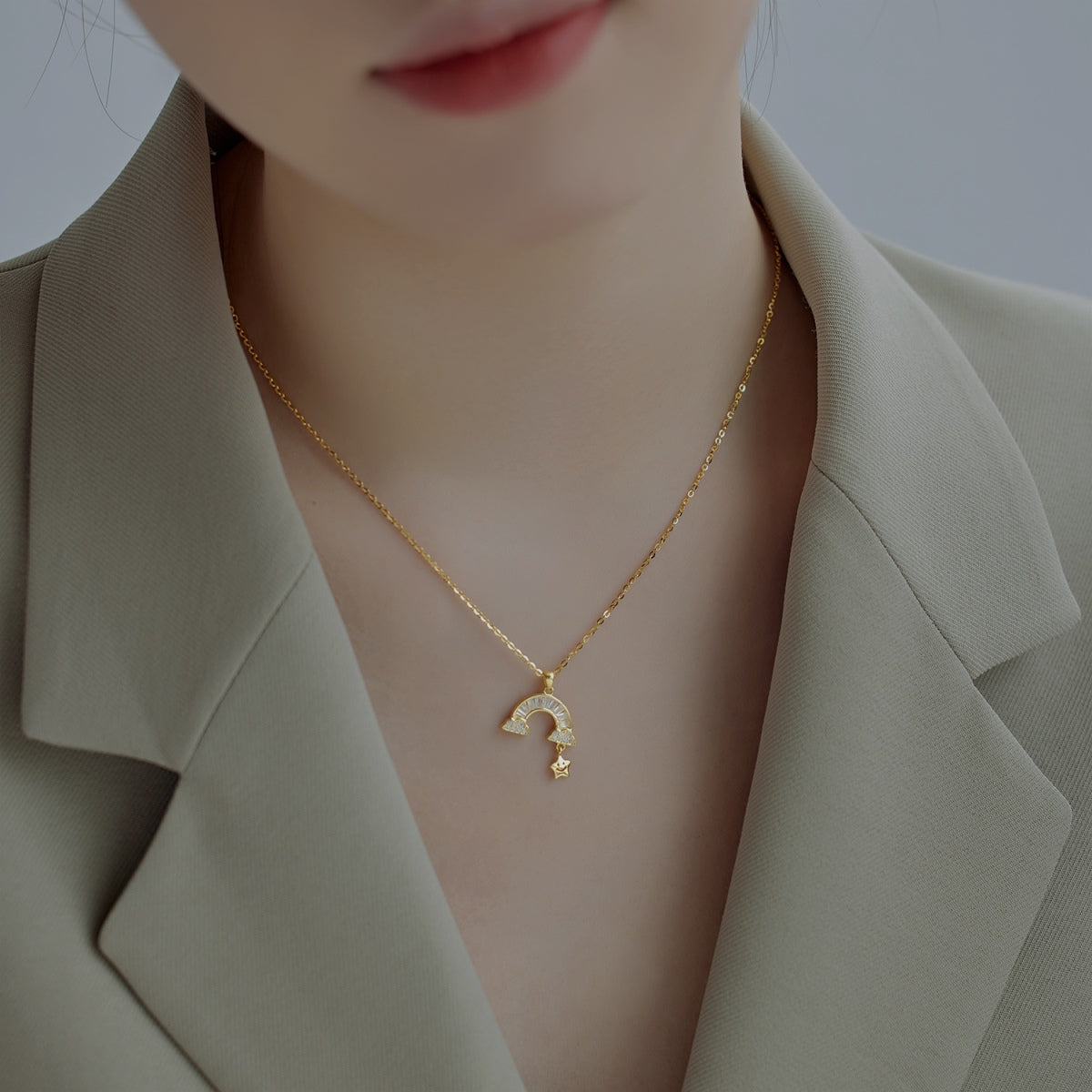 [Kincade Jewelrys]Unique Rainbow Star Necklace