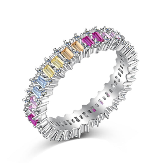 [Kincade Jewelrys]Splashy Ornate Emerald Cut Cocktail Ring