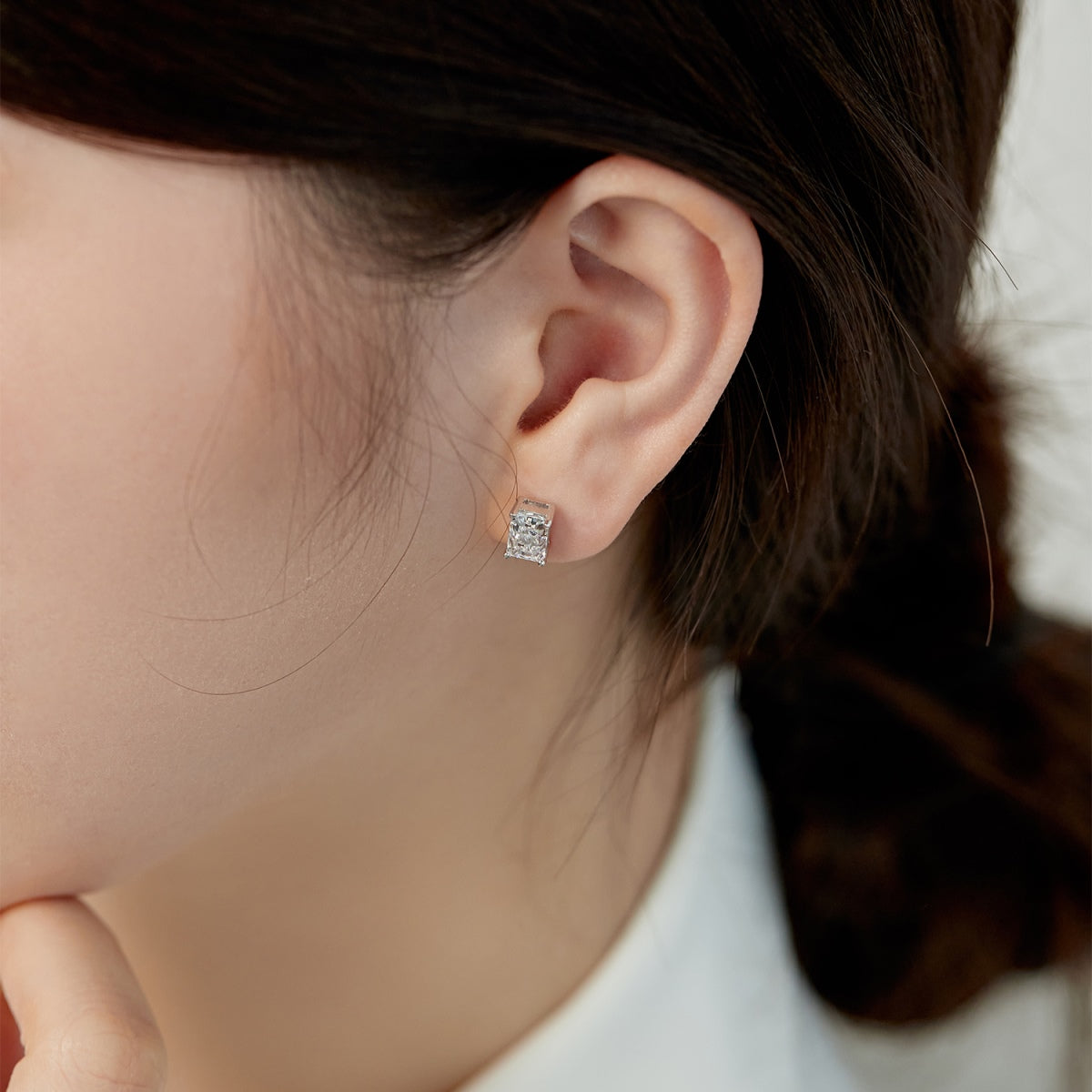 [Kincade Jewelrys]Radiant Luxurious Princess Cut Daily Earrings