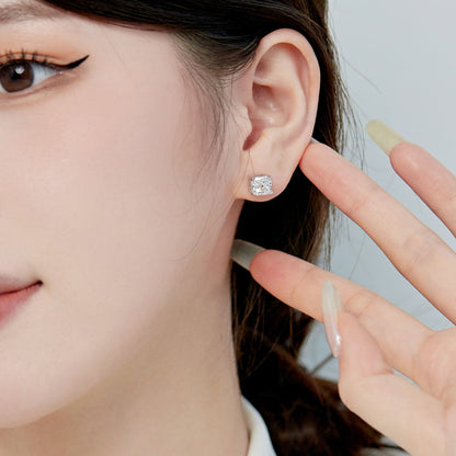 [Kincade Jewelrys]1.0 Carat Radiant Princess Cut Wedding Earrings