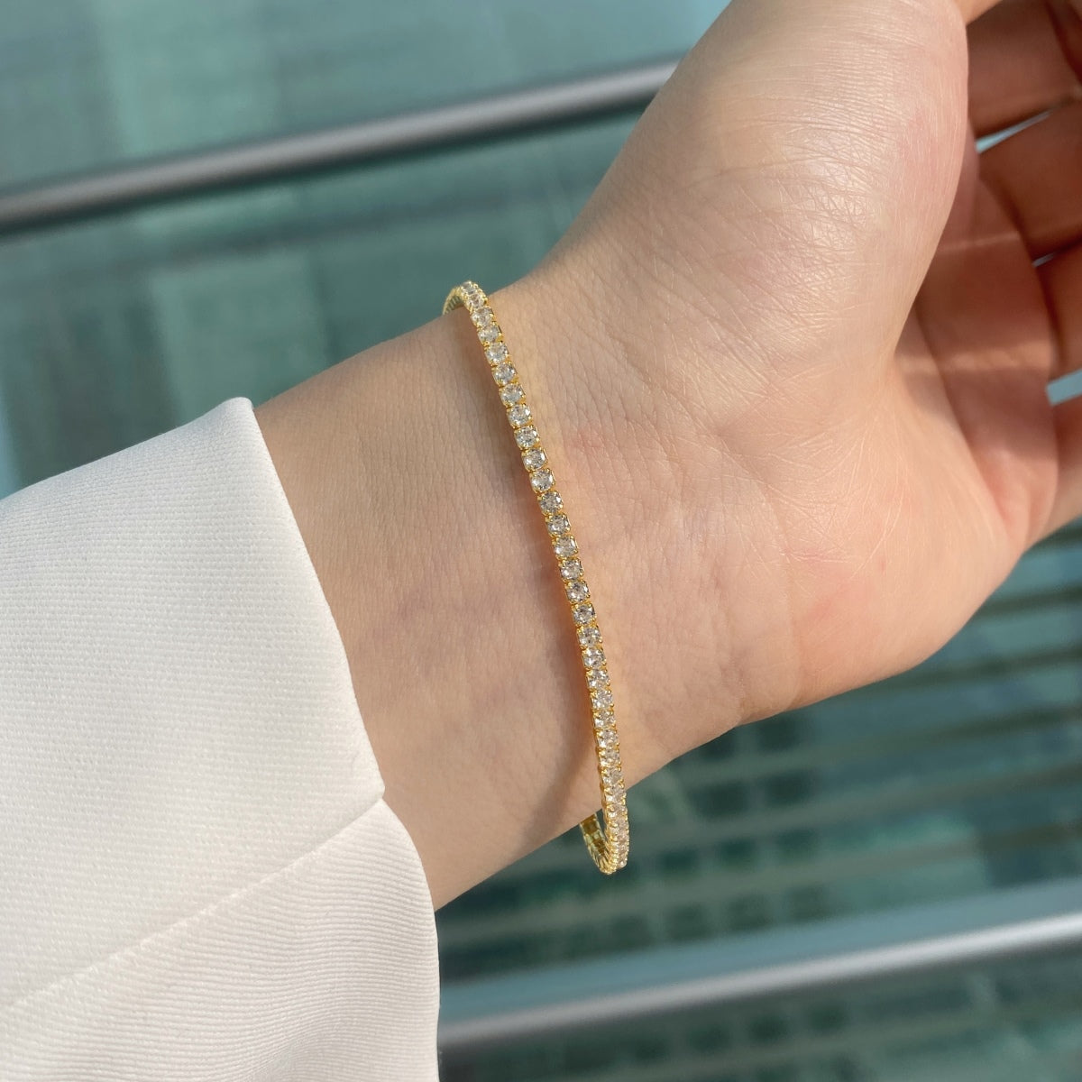 [Kincade Jewelrys]Radiant Colorful Round Cut Party Bracelet