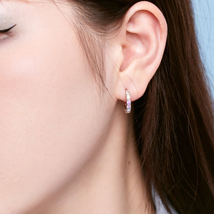 [Kincade Jewelrys]Radiant Colorful Round Cut Earrings