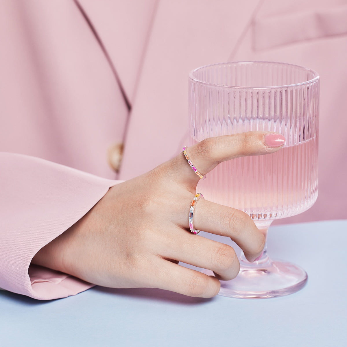 [Kincade Jewelrys]Lively In Shades Elegant Radiant Cut Daily Ring