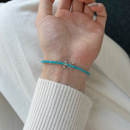 [Kincade Jewelrys]Dainty Charming Round Cut Tennis Bracelet