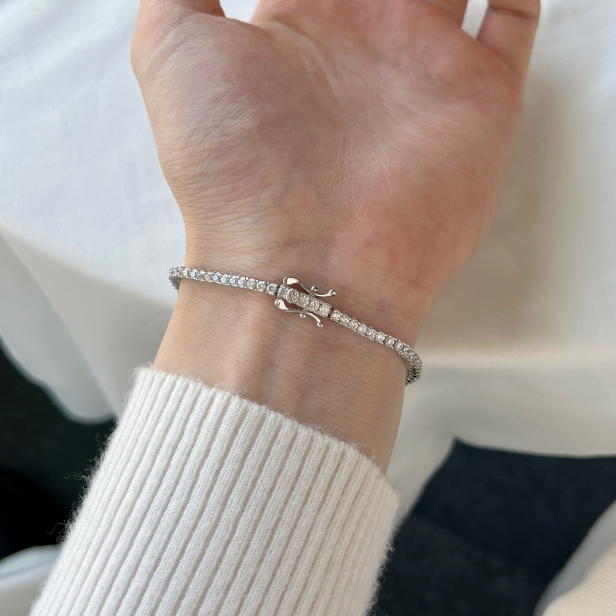 [Kincade Jewelrys]Dazzling Exquisite Round Cut Daily Bracelet