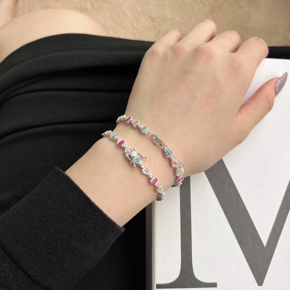 [Kincade Jewelrys]Radiant Water Drop Shape Daily Bracelet