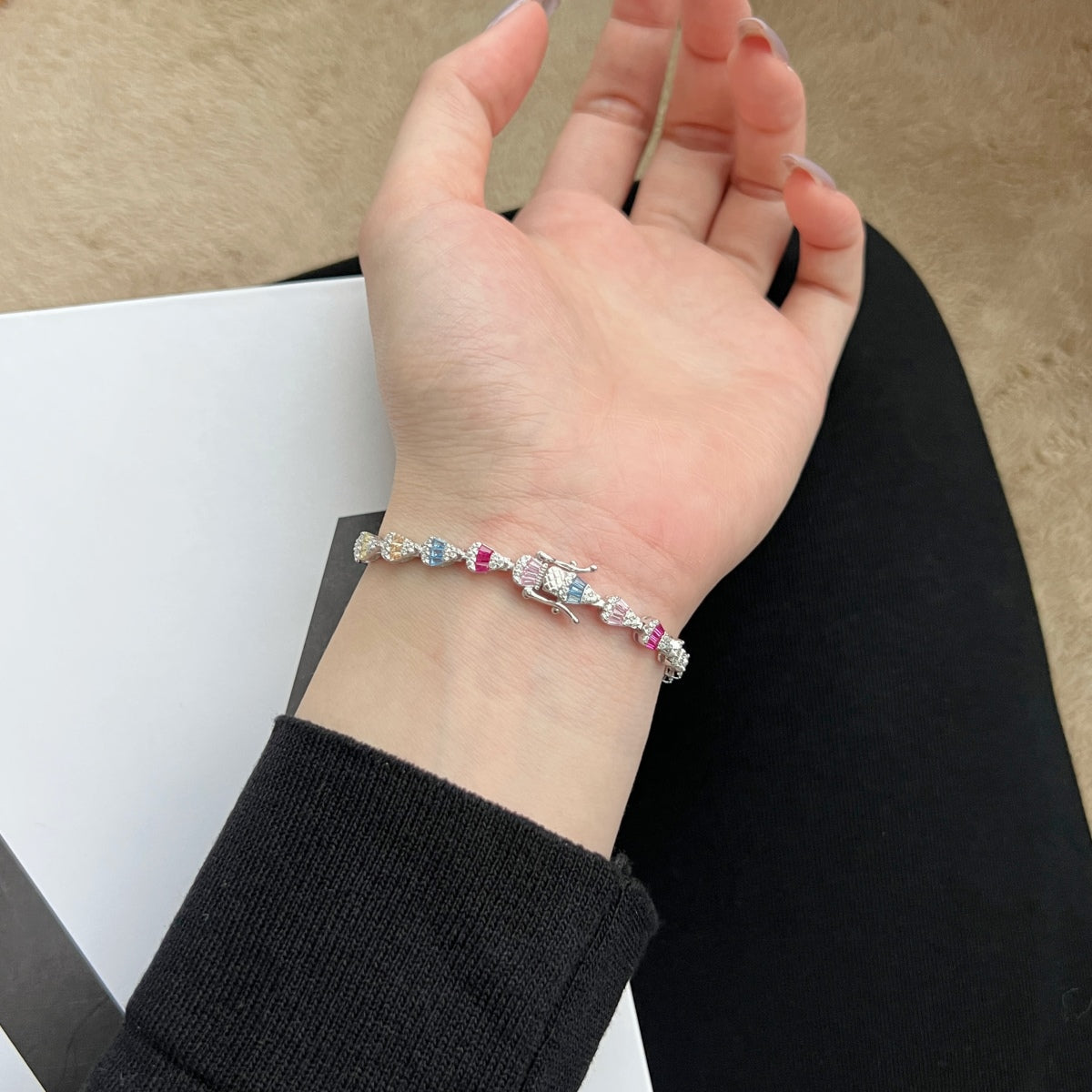 [Kincade Jewelrys]Radiant Water Drop Shape Daily Bracelet