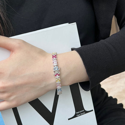 [Kincade Jewelrys]Delicate Colorful Multi Cut Party Bracelet