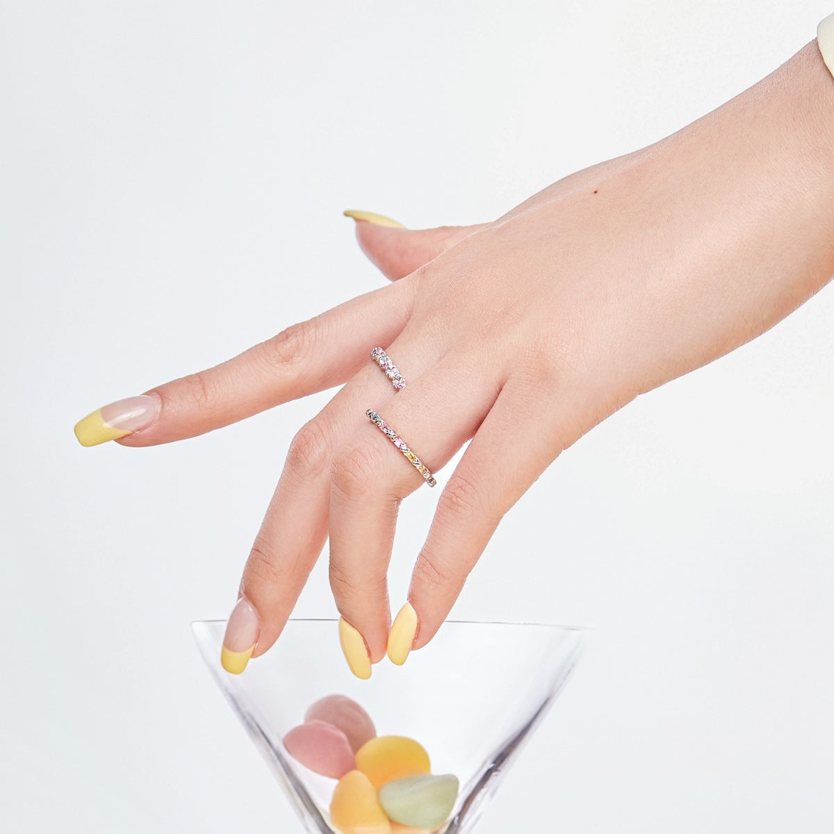 [Kincade Jewelrys]Dainty Ebullient Round Cut Daily Ring