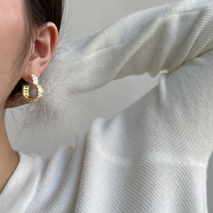 [Kincade Jewelrys]Radiant Heart Cutout Earrings