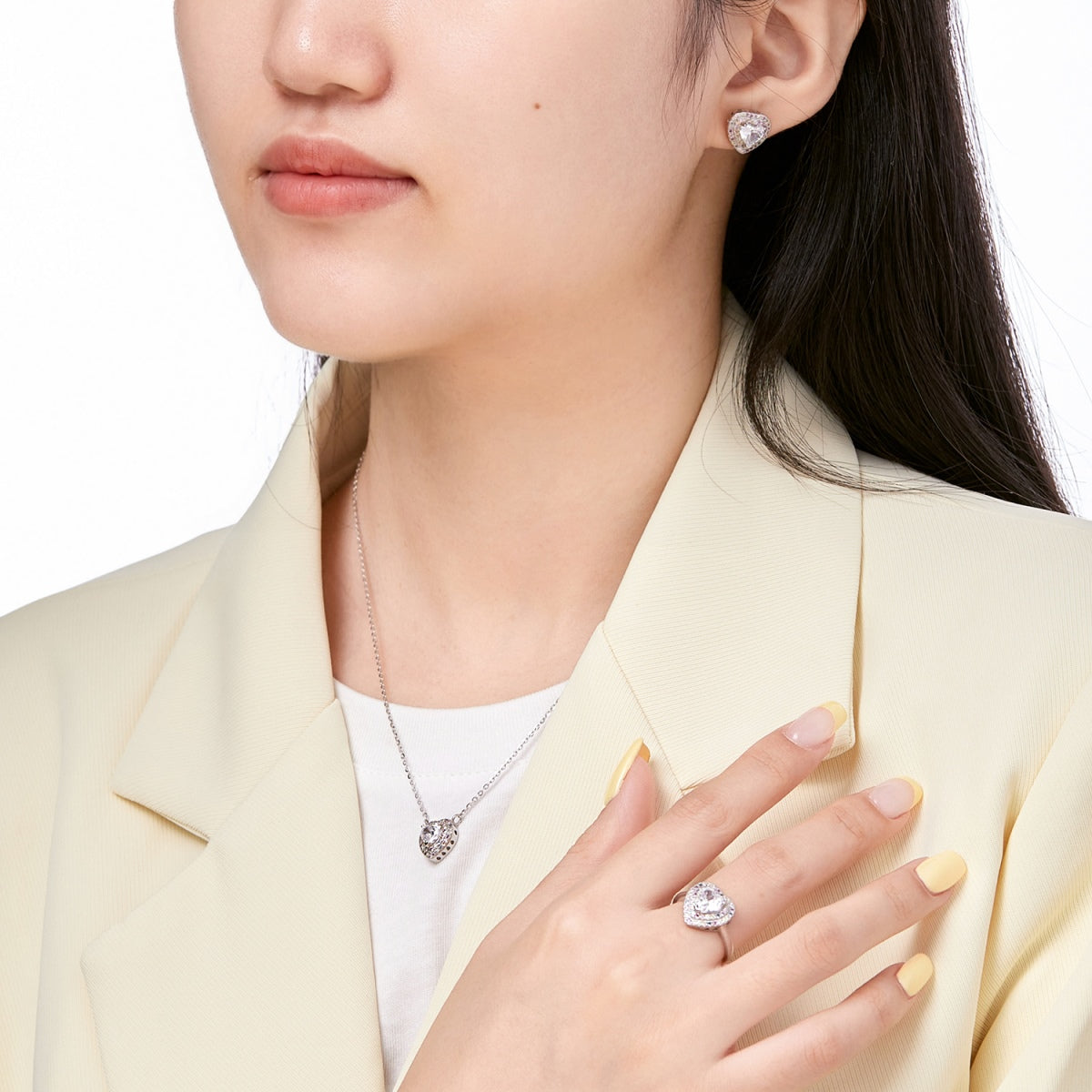 [Kincade Jewelrys]Delicate Ebullient Heart Shape Wedding Ring