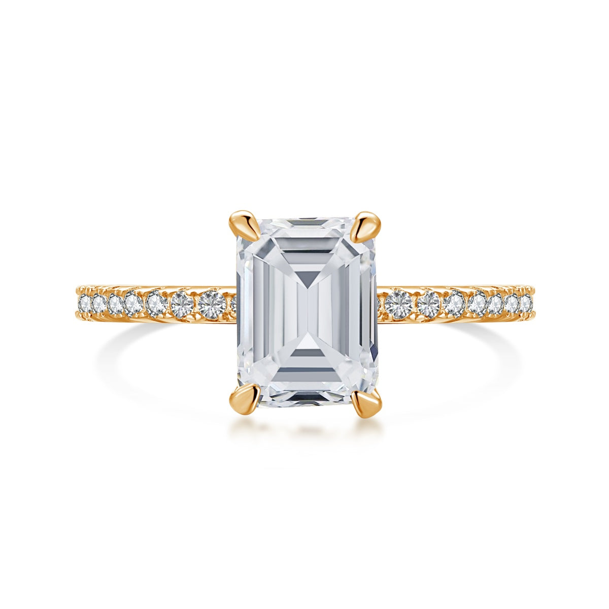 [Kincade Jewelrys]2.0 Carat Scintillating Ornate Radiant Cut Party Ring
