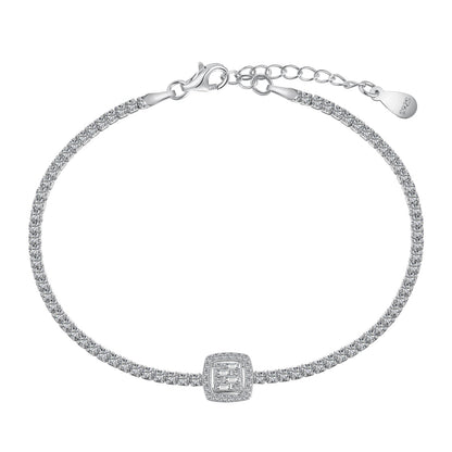 [Kincade Jewelrys]Luxurious Dazzling Square Shape Banquet Bracelet