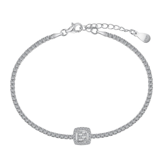 [Kincade Jewelrys]Luxurious Dazzling Square Shape Banquet Bracelet
