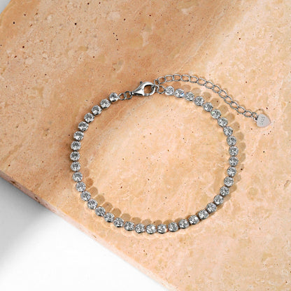 [Kincade Jewelrys]Dazzling Sparkling Round Cut Daily Bracelet