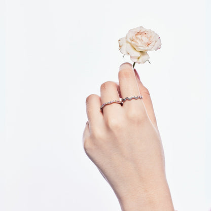 [Kincade Jewelrys]Dainty Colorful Round Cut Party Ring